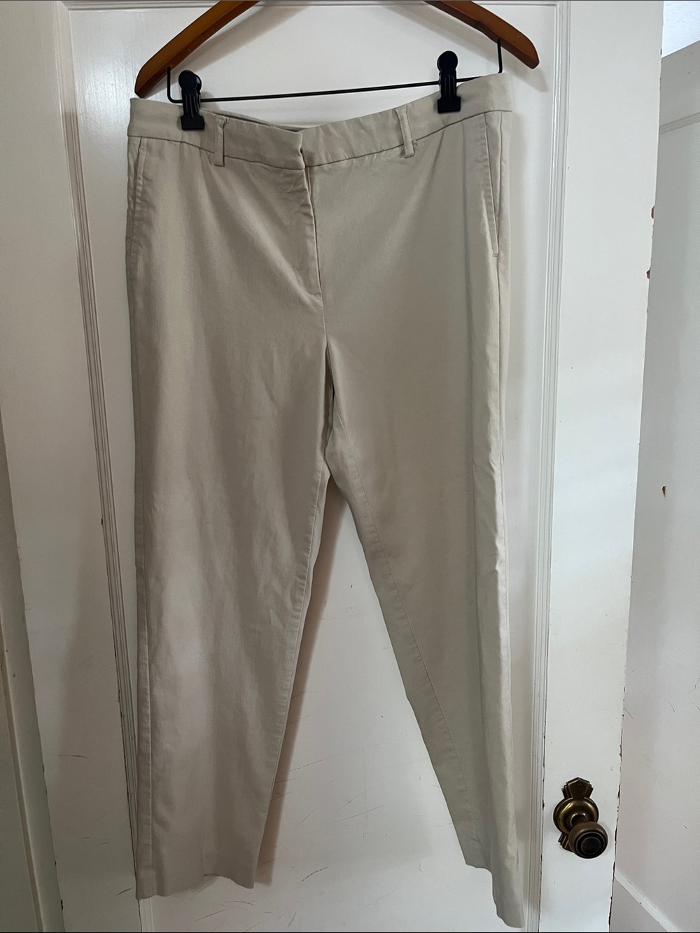 J. Jill Cream Wearever Collectiom Trousers